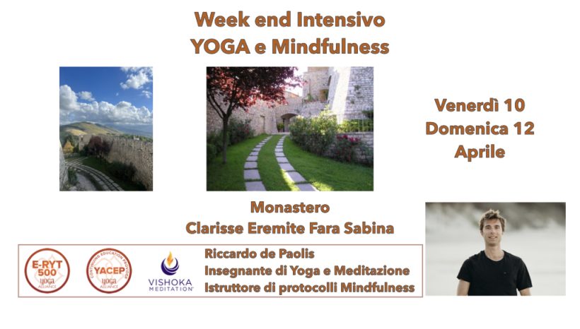 Week end Intensivo di Yoga e Mindfulness 10-12 Aprile